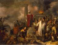 Eeckhout Gerbrandt Jansz van den Jeroboams Sacrifice at Bethel - Hermitage